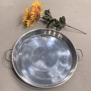 Vintage Metro 12" Stainless Steel Tray With Handles !